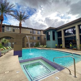 sparkling swimming pool